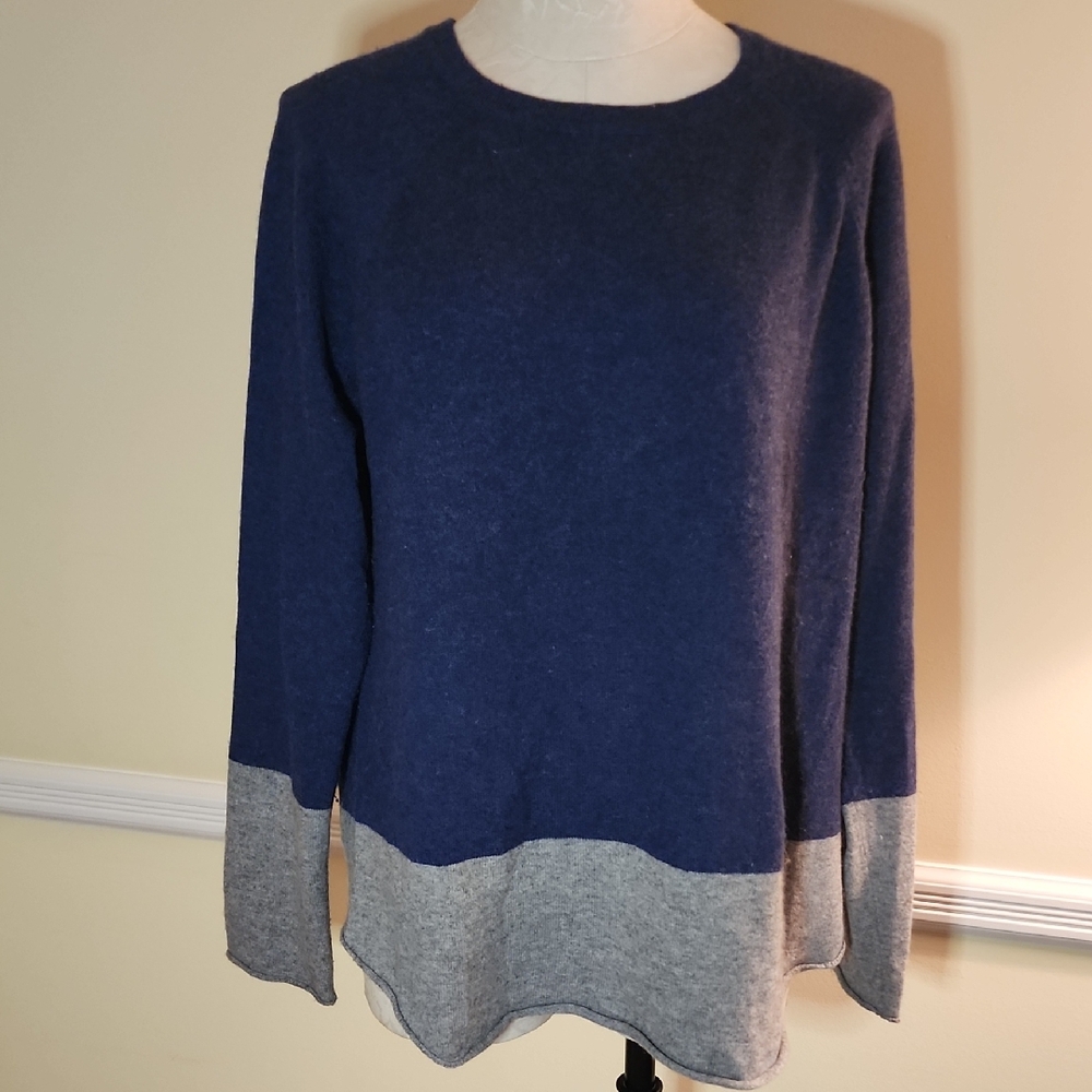 Project J Colorblock Cashmere Crew Neck XL